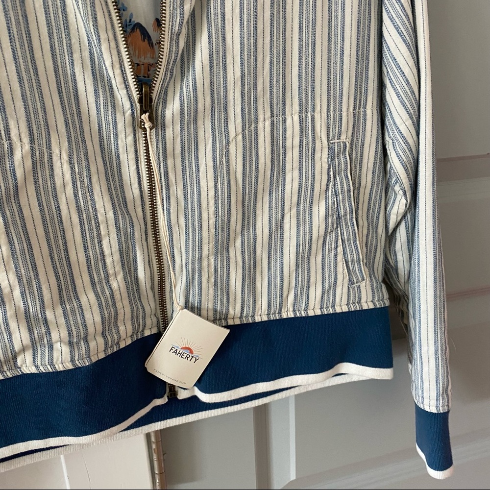 NWT Faherty Mandalay Reversible Bomber Jacket - Picture 6 of 6